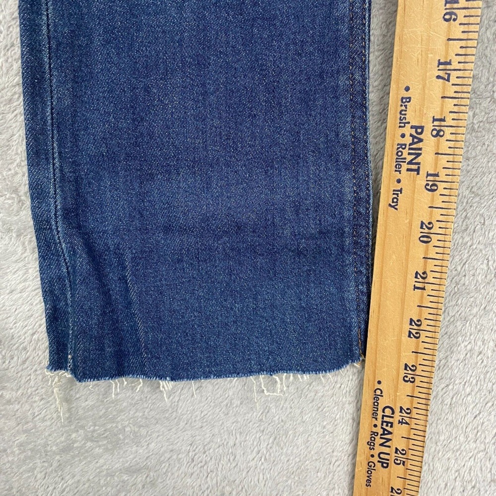 J Crew Jeans Womens 23 Petite Blue Billie Demi Boot Cut Crop Raw Hem BA629 - Picture 5 of 8